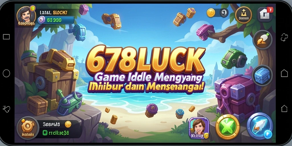 Tampilan gameplay utama 678LUCK yang menyenangkan dan interaktif.