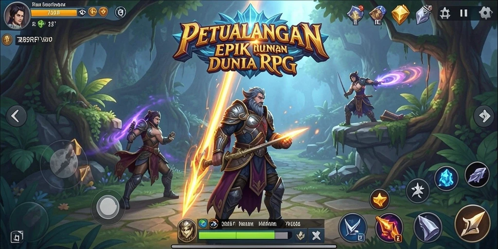 Gameplay 789RP yang menampilkan petualangan RPG yang seru.