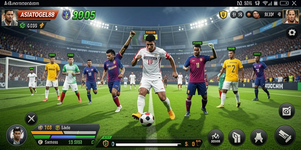 Tampilan gameplay ASIATOGEL88 menampilkan interaksi seru dalam permainan olahraga.