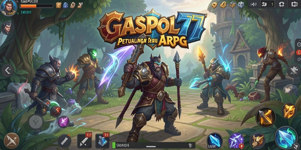 Screenshot gameplay GASPOL77 yang menampilkan aksi ARPG yang mendebarkan.