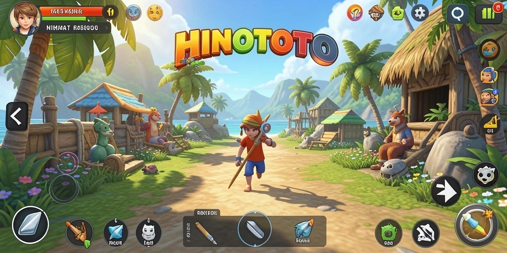 Gameplay seru dan menghibur di HINOTOTO dengan grafis cerah.