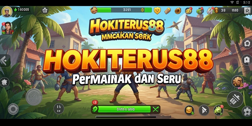 Tampilan gameplay menarik dari HOKITERUS88 yang menunjukkan interaksi antar karakter.