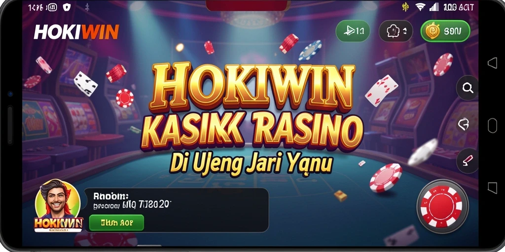 Screenshot gameplay HOKIWIN dengan suasana kasino yang mendebarkan.