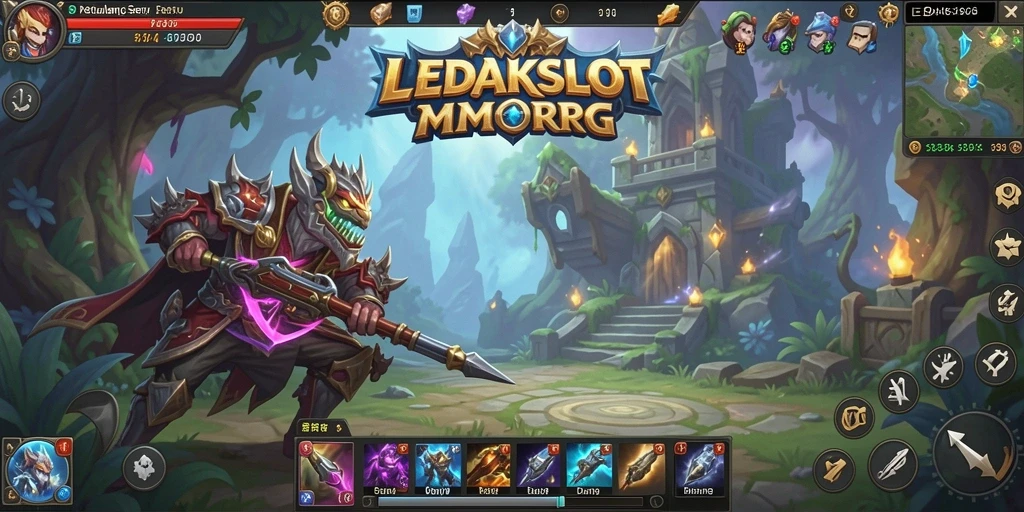 Tampilan gameplay seru dalam dunia fantasi LEDAKSLOT.