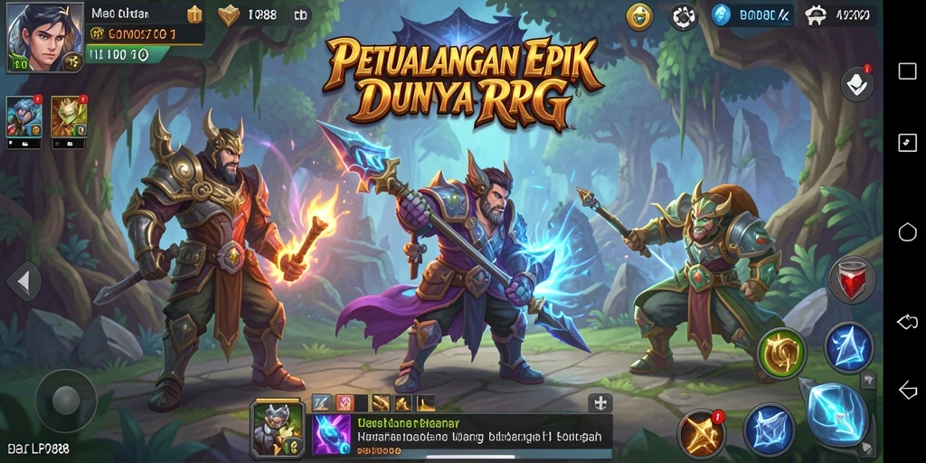 Tampilan screenshot LPO88 dengan aksi gameplay yang menegangkan di dunia RPG.