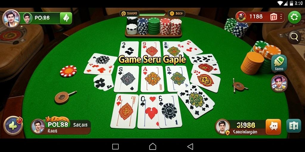 Tampilan screenshot POL88 menunjukkan momen seru permainan Gaple.