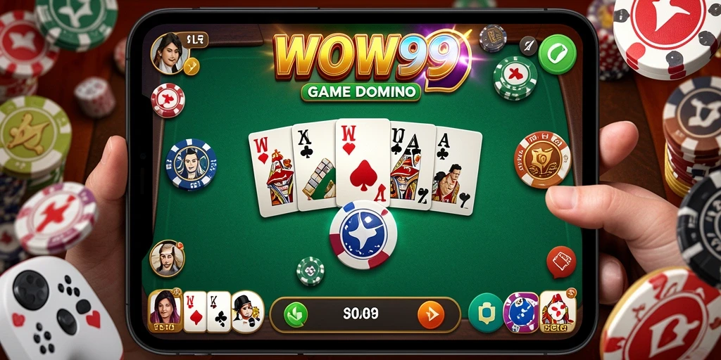 Tampilan permainan WOW99 yang seru dan menarik saat bermain Domino.